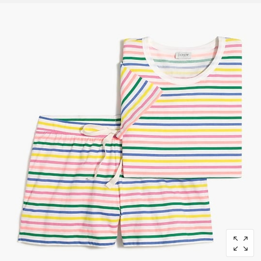 Jcrew striped pajama set XS